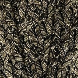 Shiny Gold and black midi Dress